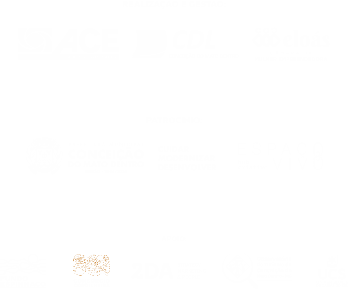 Régua Institucional - Realização, Patrocínio e Apoio